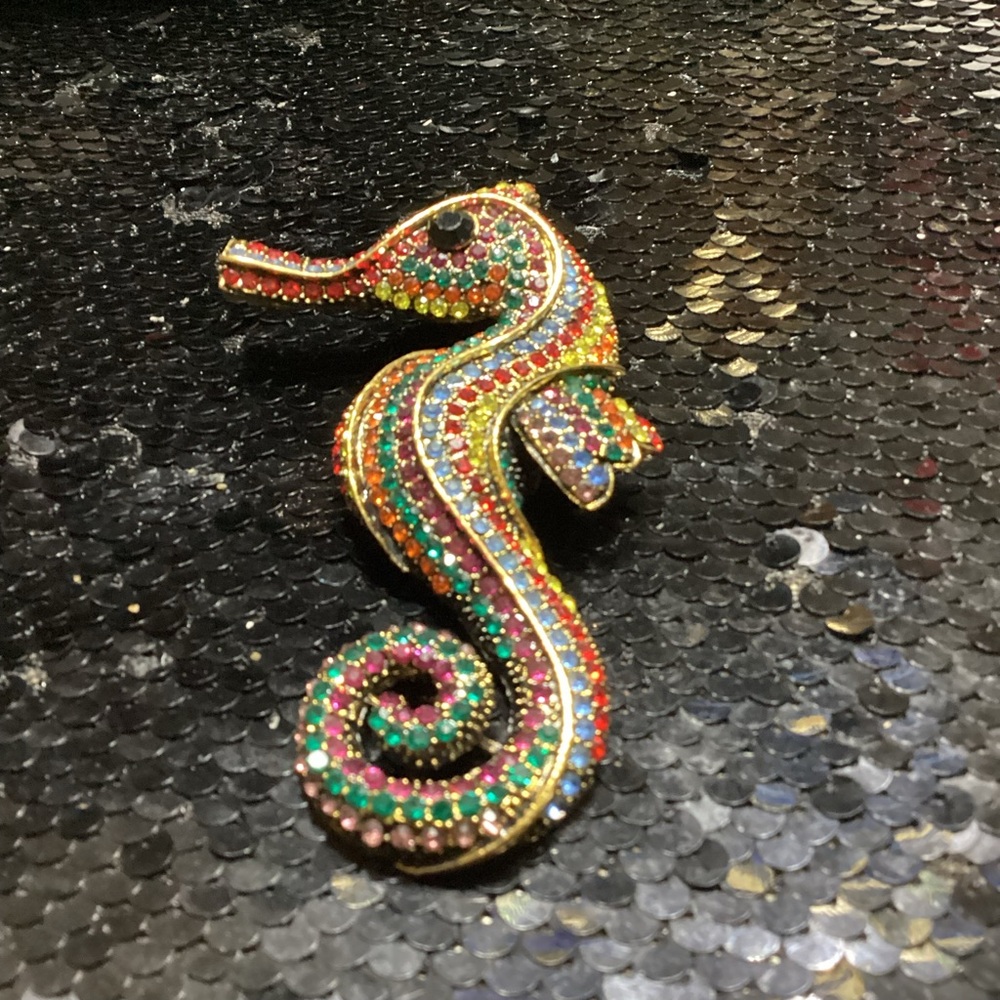 Colorful Seahorse Brooch - Picture 6 of 6